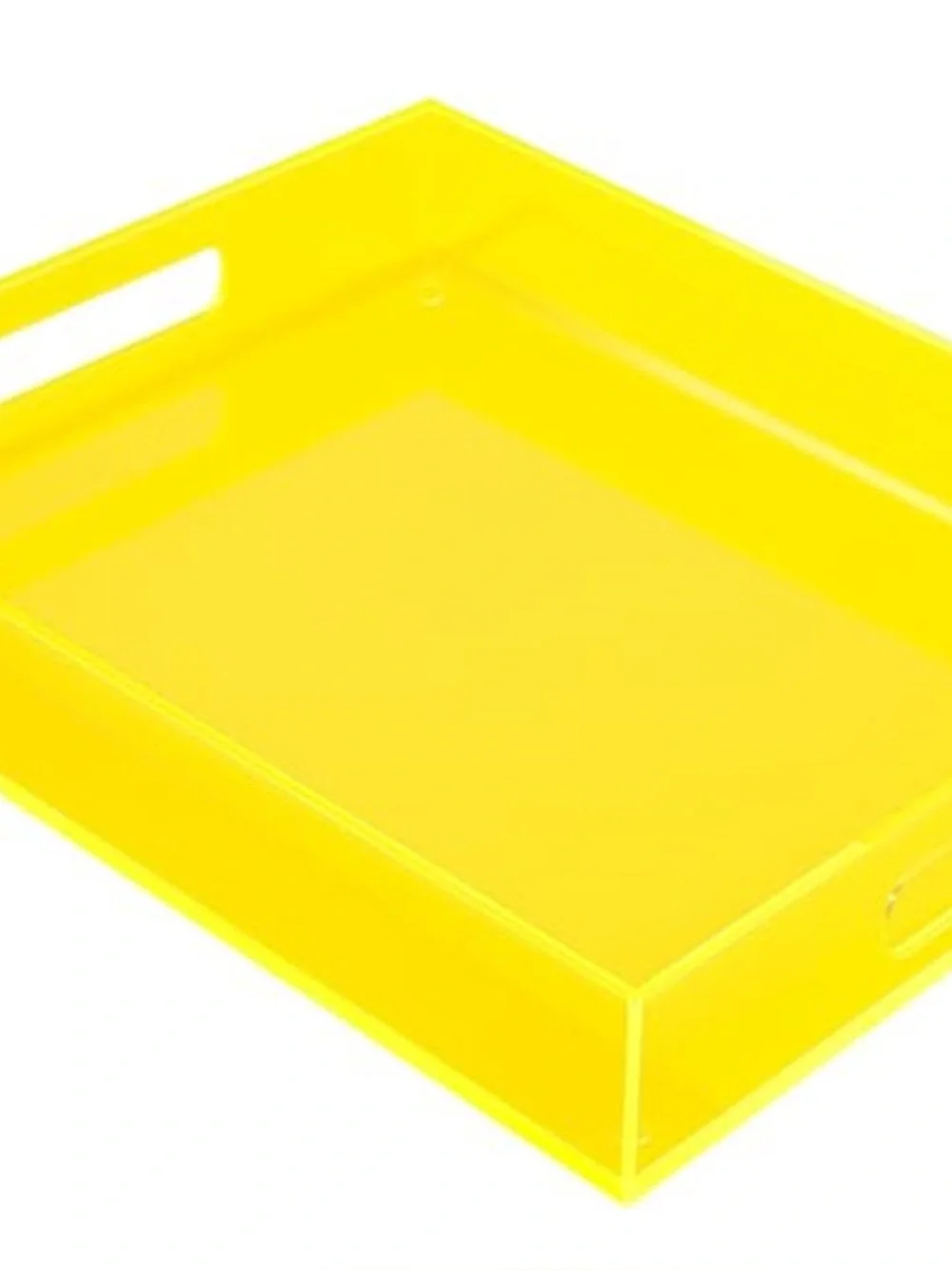 NWT Acrylic Ottoman Tray with Handles 17”x13”